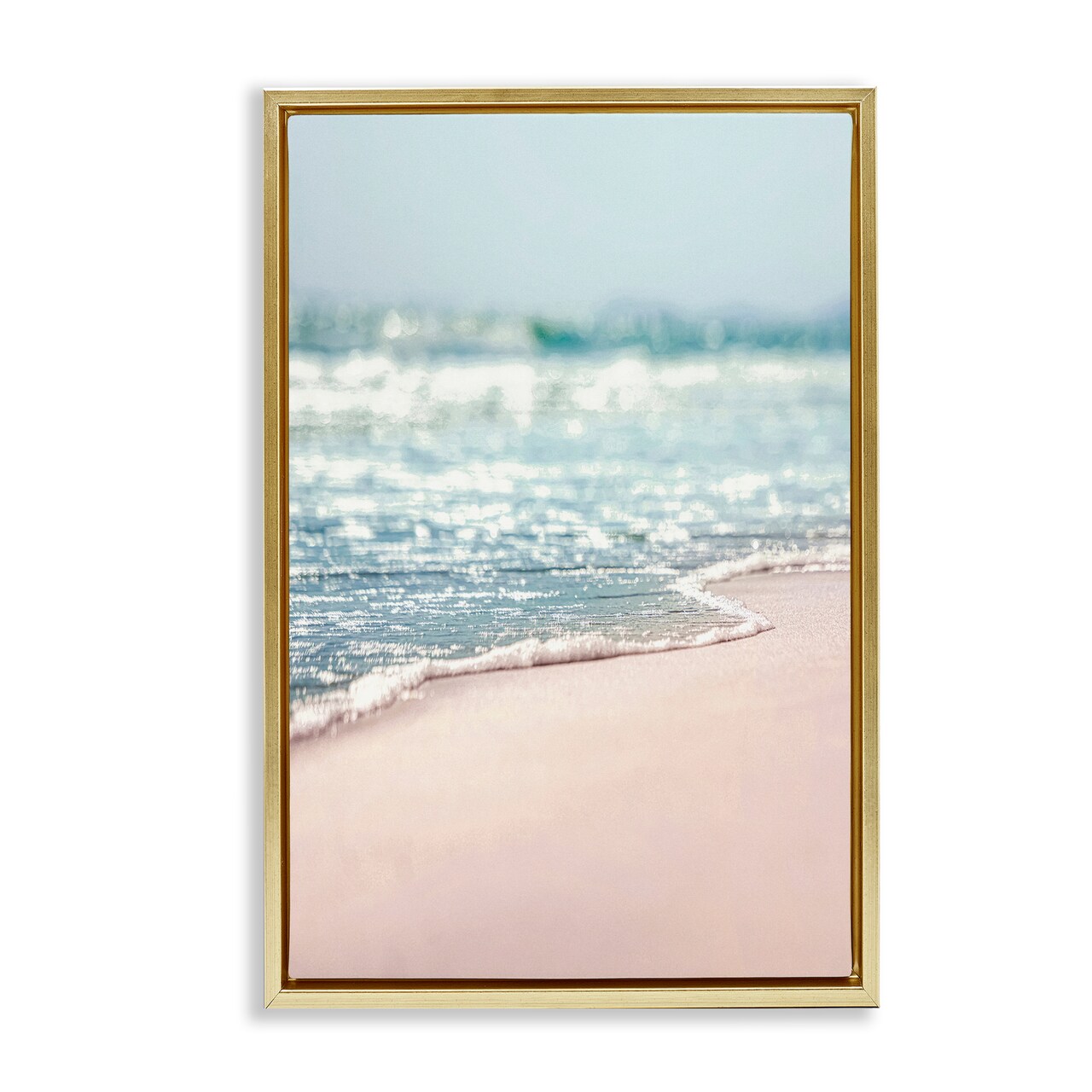 Stupell Industries California Summer Waves Framed Floater Canvas Wall Art Design by Nataly White
